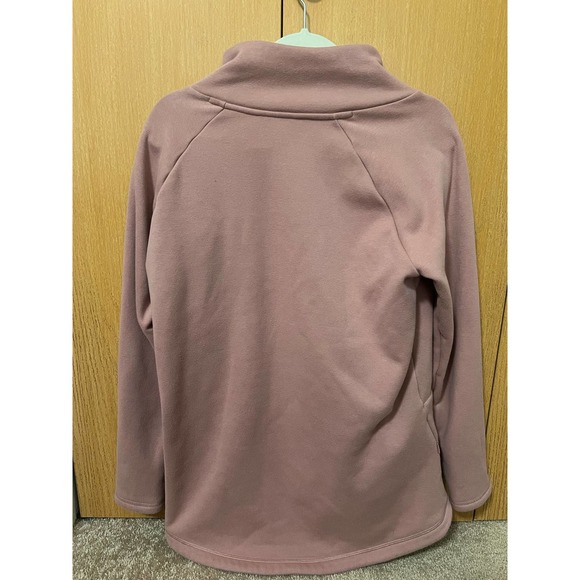 Athleta Cozy Karma Asym Pullover Dusty Rose, size large - Picture 3 of 7